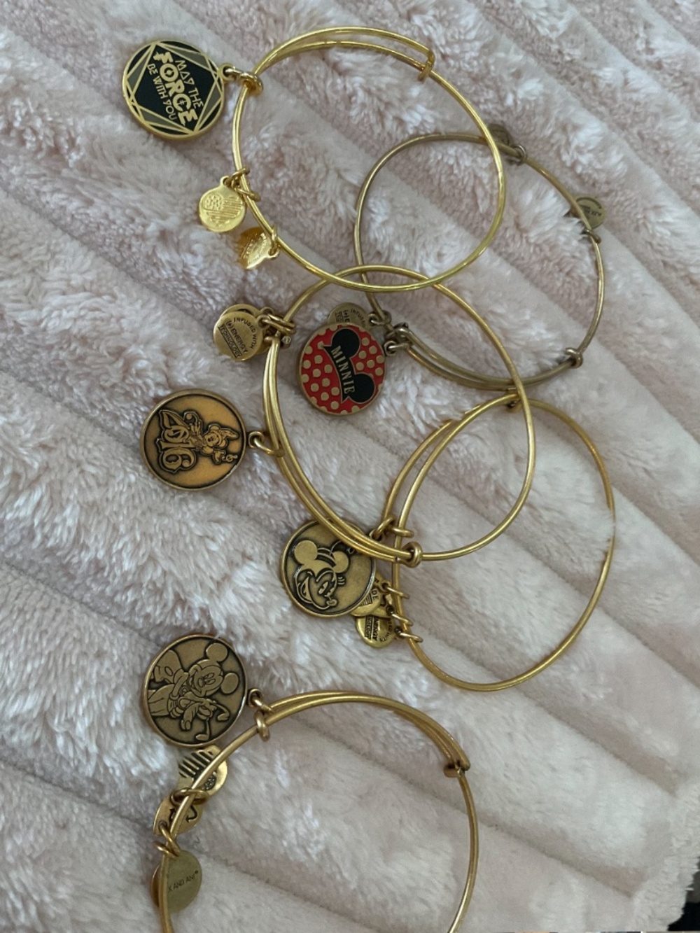 5 Alex and Ani disney bracelets